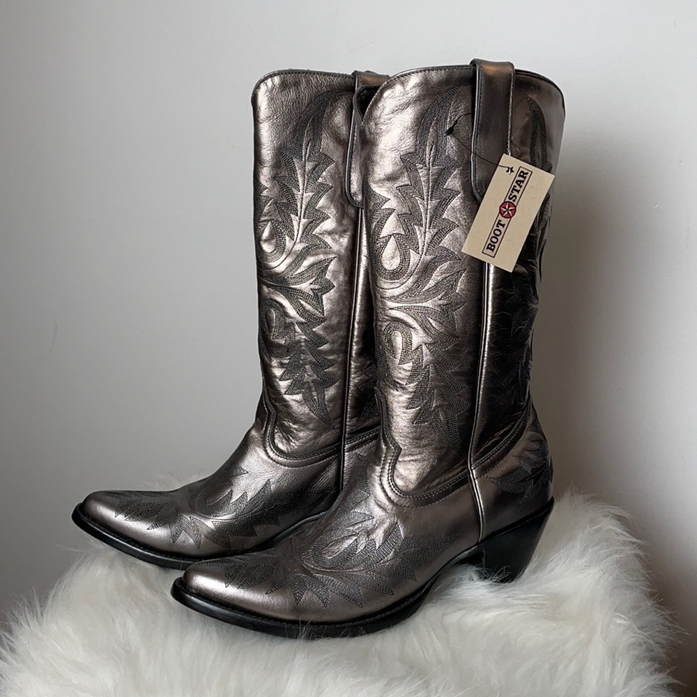 Boot Star Sharon Western Boots in Gunmetal